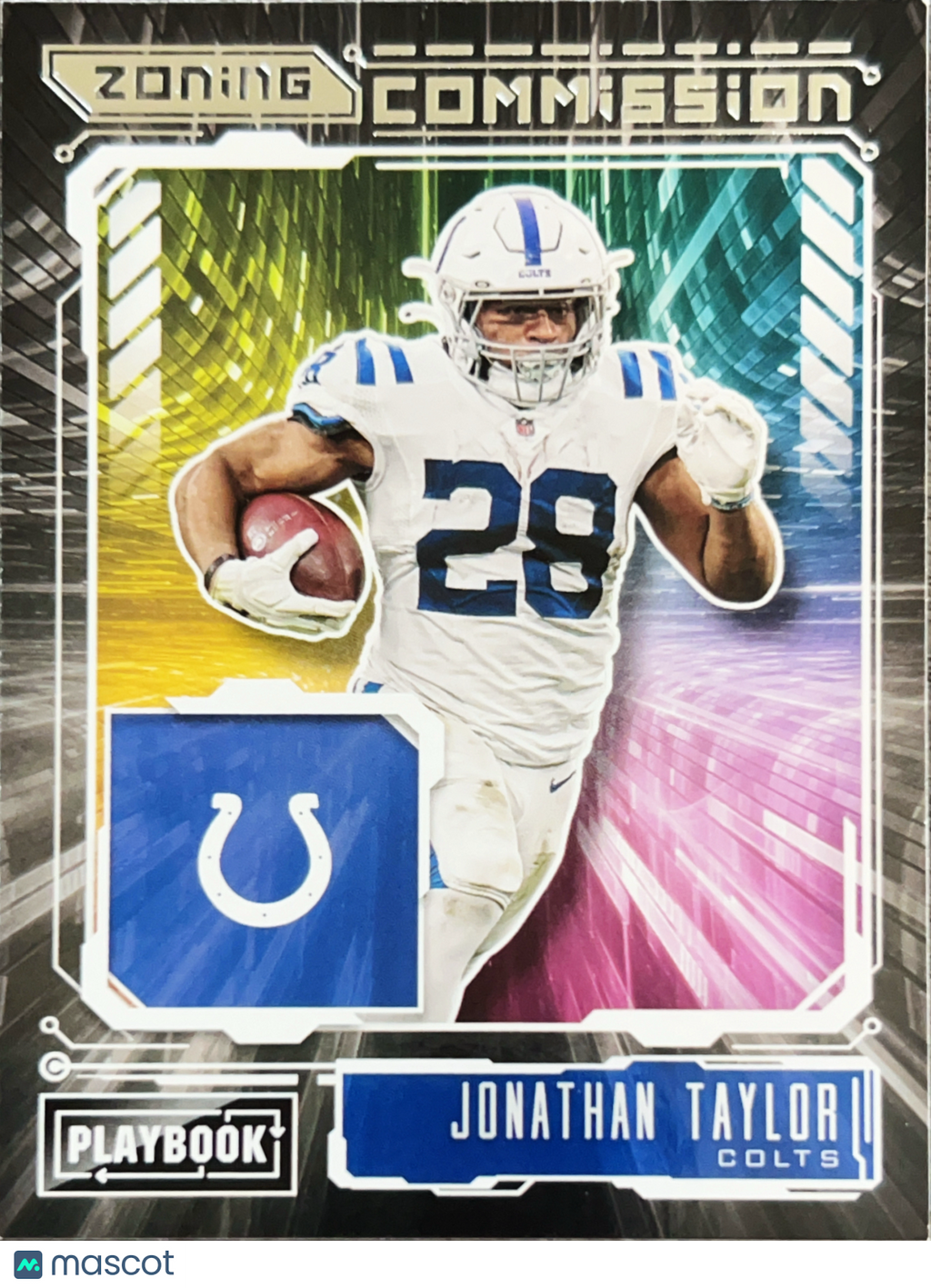 2021 Panini Playbook Zoning Commission Jonathan Taylor #ZC-JTA