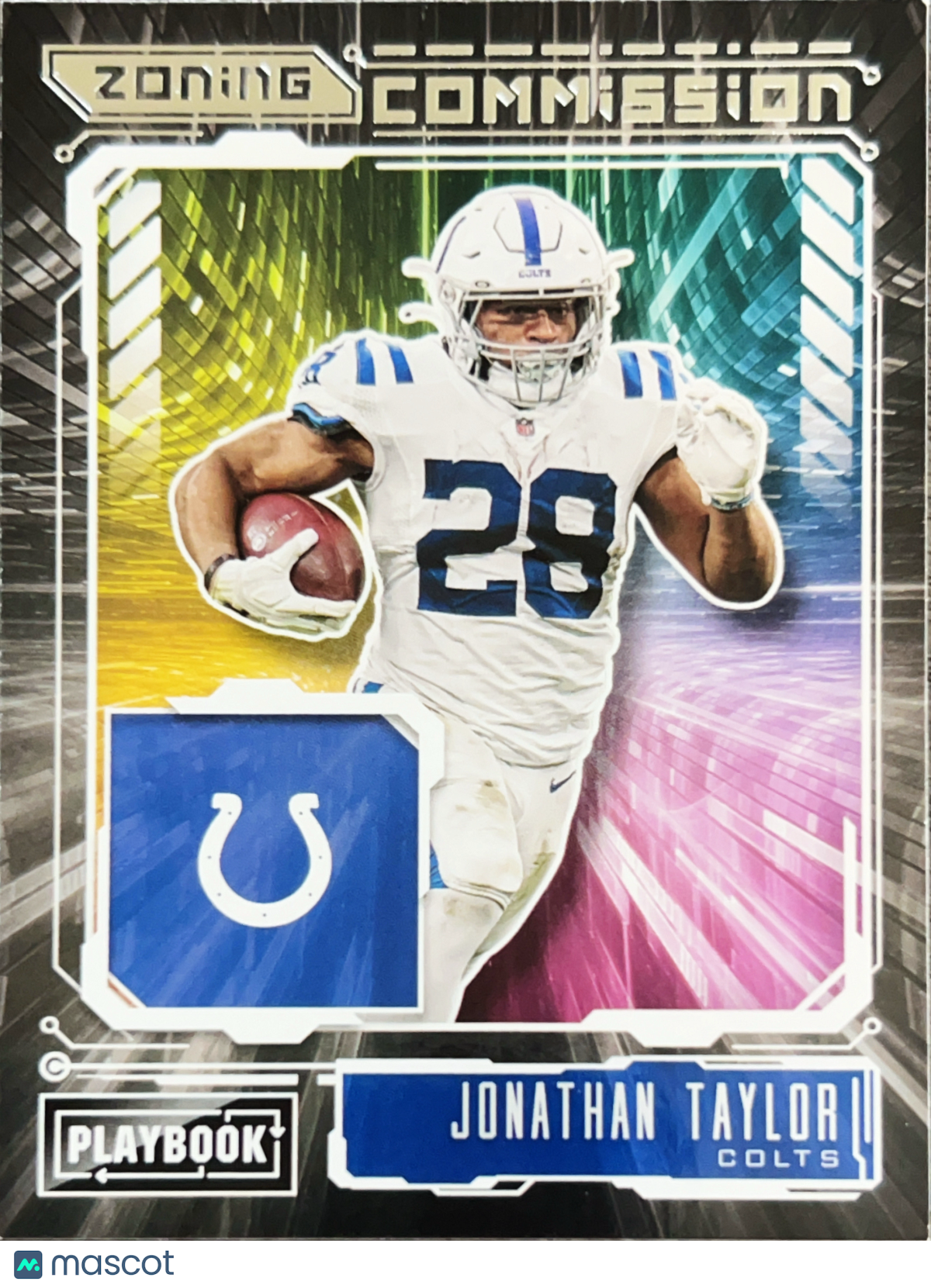 2021 Panini Playbook Zoning Commission Jonathan Taylor #ZC-JTA