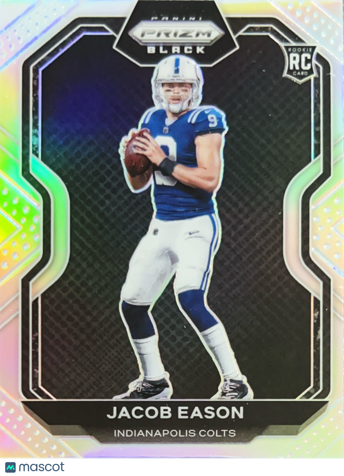 2021 Panini Chronicles Prizm Black Jacob Eason #PB-25 Silver RC
