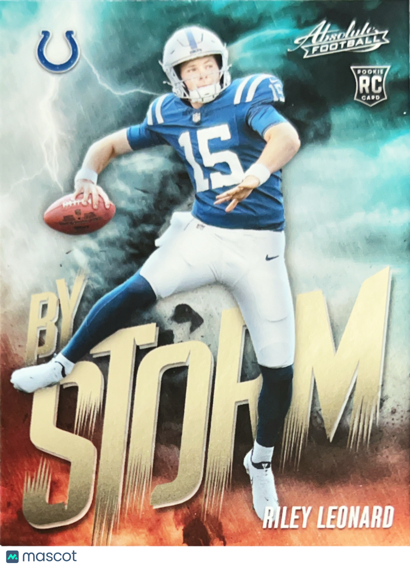 2025 Panini Absolute Football By Storm Riley Leonard #14 RC