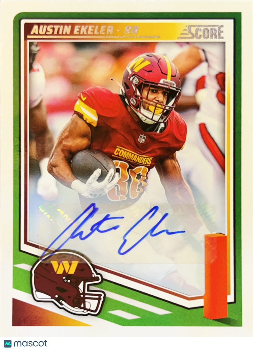 2025 Panini Score Austin Ekeler #203 Autographed