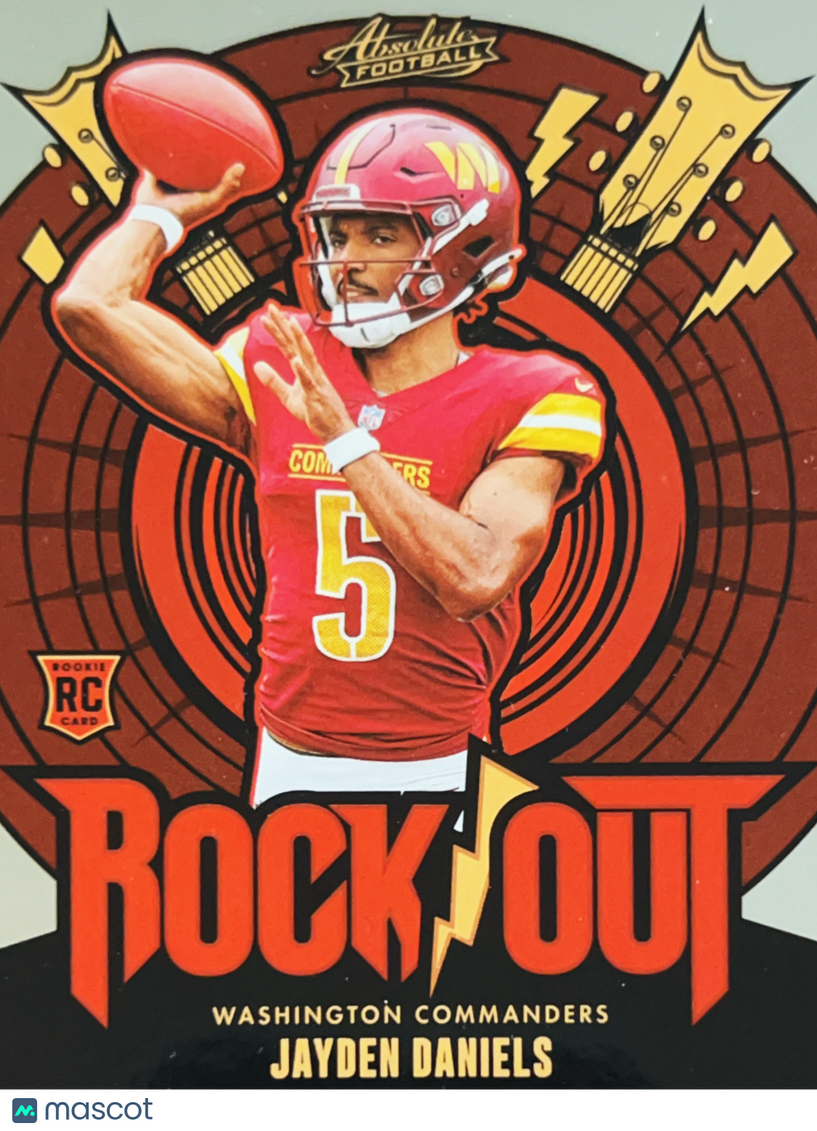 2024 Panini Absolute Football Rock Out Jayden Daniels #RO-JDS RC