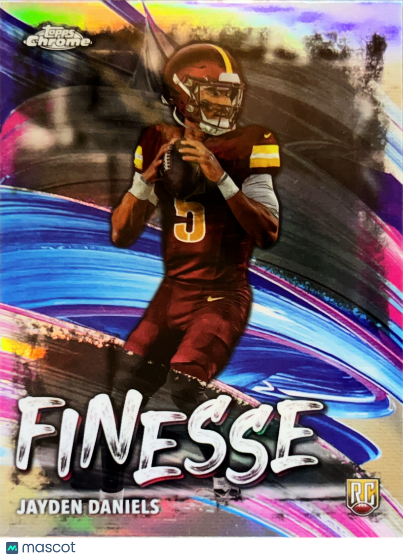 2024 Topps Chrome Finesse Jayden Daniels #F-3 Refractor RC