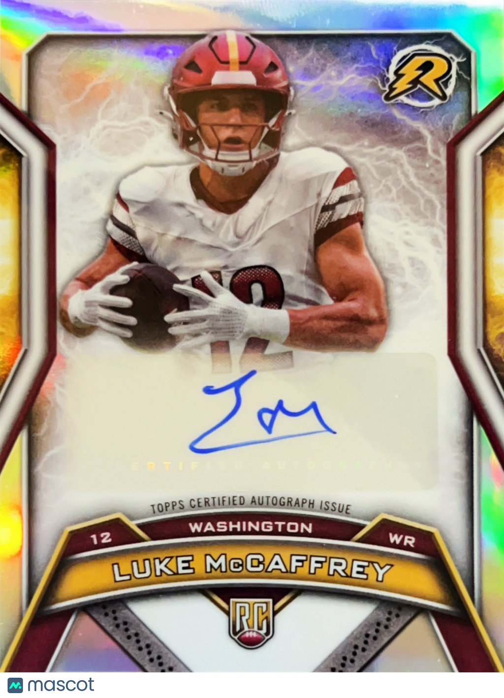 2025 Topps Resurgence Luke McCaffrey #RRS-LMC RC Auto