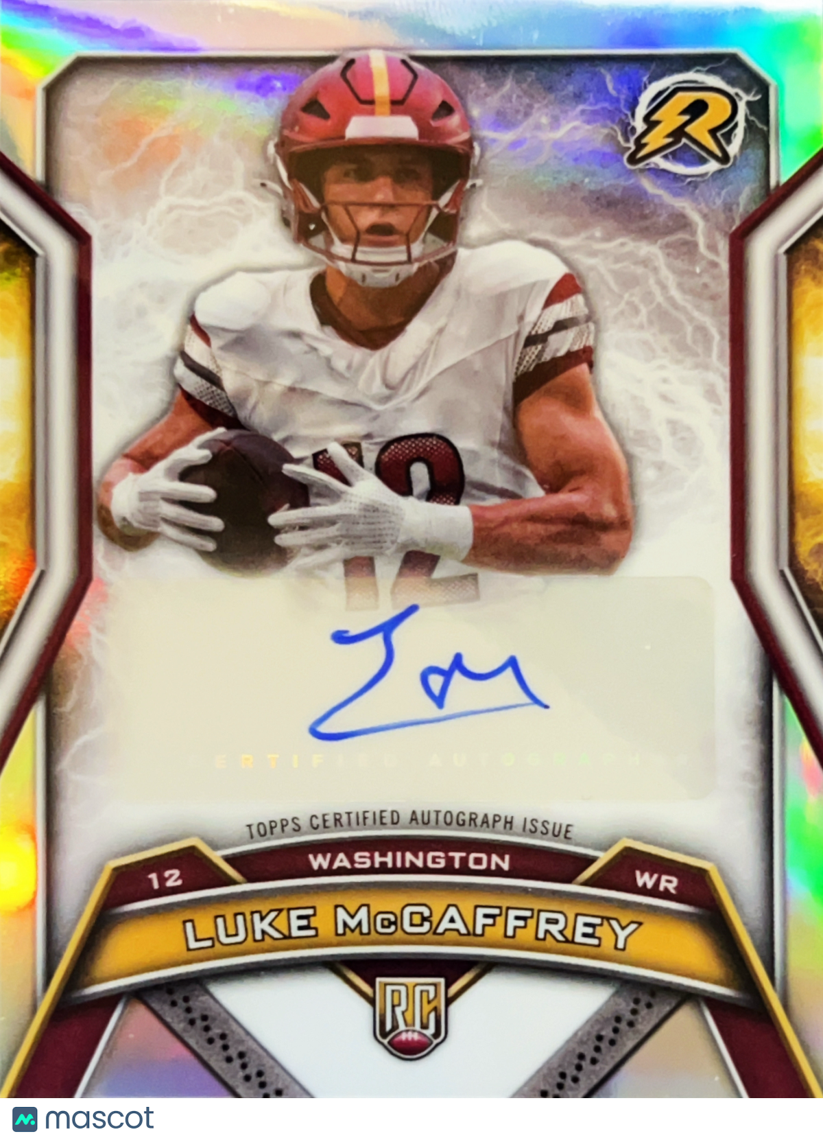 2025 Topps Resurgence Luke McCaffrey #RRS-LMC RC Auto