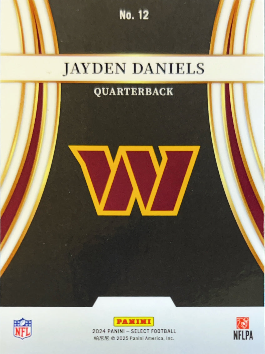 2025 Panini Select Turbocharged Jayden Daniels #12 RC