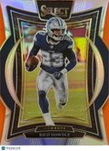 2025 Panini Select Concourse Rico Dowdle #90 Silver Prizm