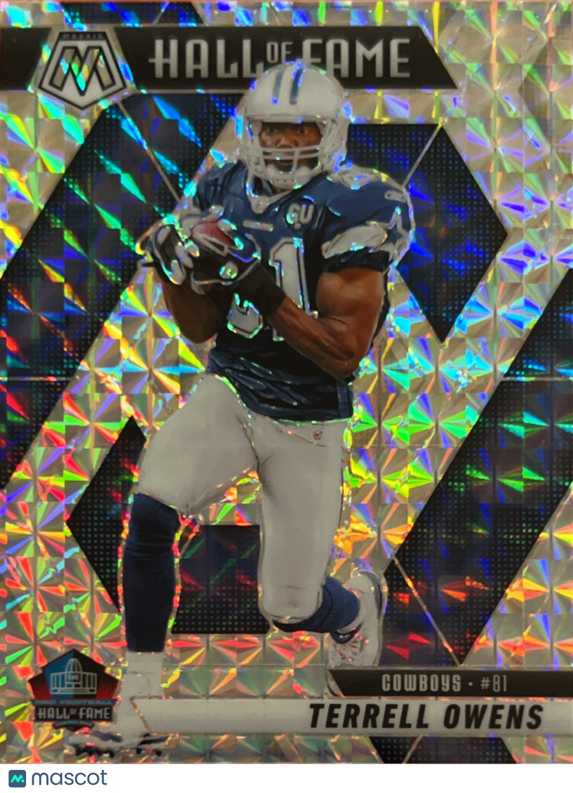 2025 Panini Mosaic Prizm Terrell Owens #297 Silver