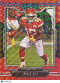 2021 Panini Playbook Tyreek Hill #50 Red Mosaic Prizm