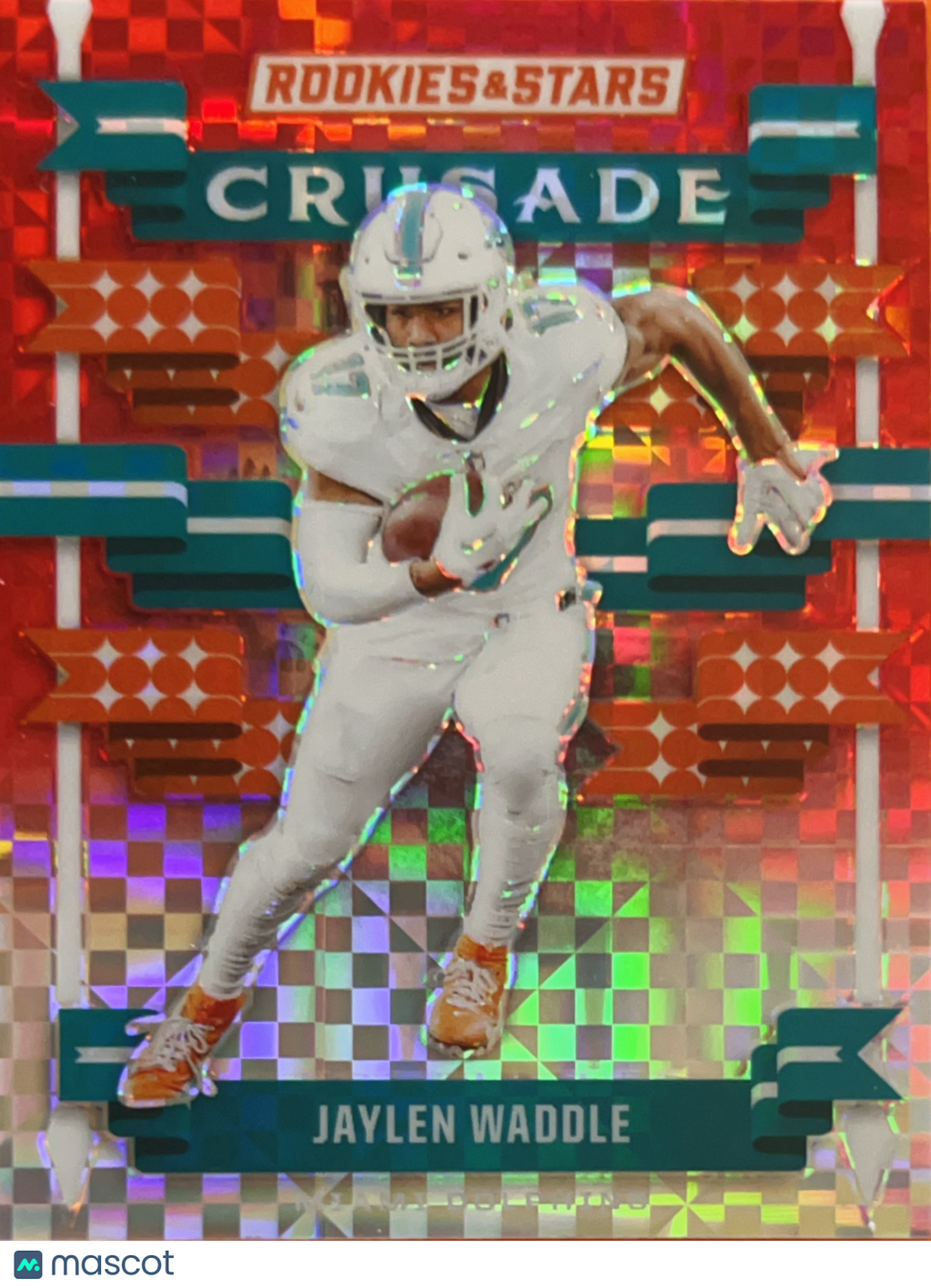 2024 Panini Rookies & Stars Crusade Jaylen Waddle #C-JWE Red Prizm