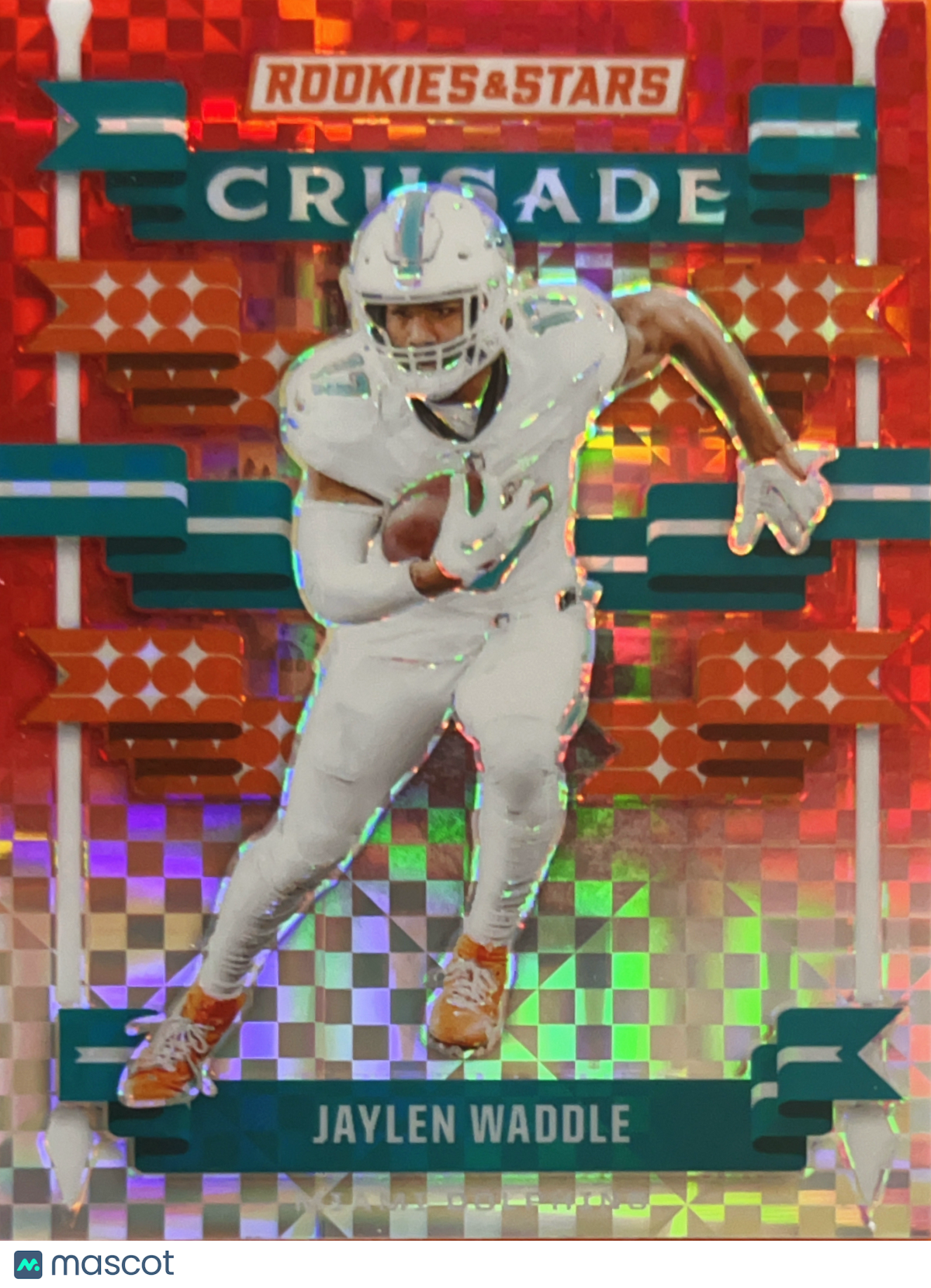 2024 Panini Rookies & Stars Crusade Jaylen Waddle #C-JWE Red Prizm