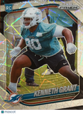 2025 Panini Prizm Kenneth Grant #374 White Sparkle RC
