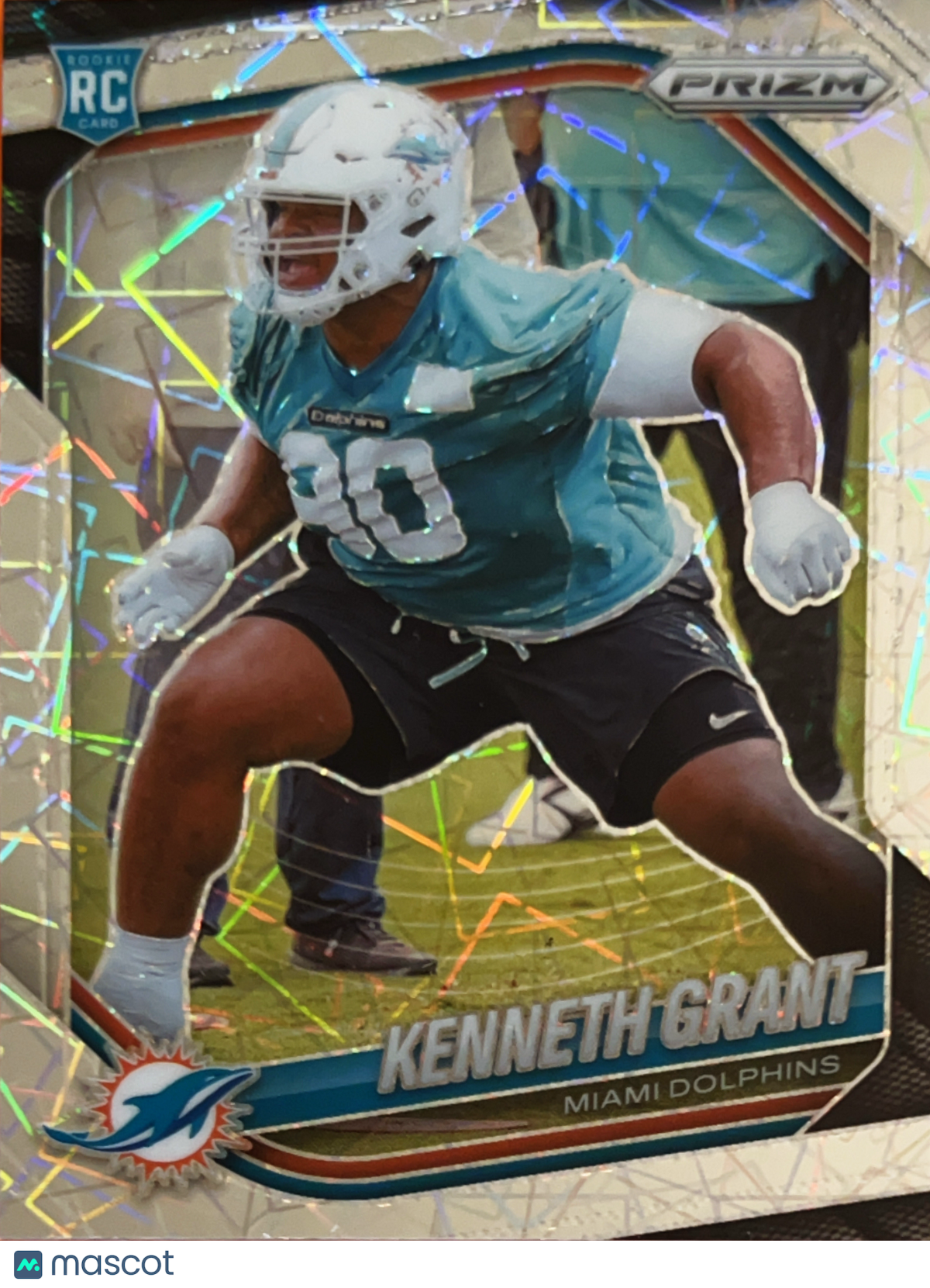 2025 Panini Prizm Kenneth Grant #374 White Sparkle RC