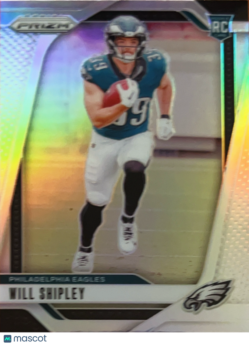 2024 Panini Prizm Will Shipley #397 Silver RC