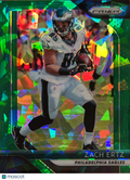 2018 Panini Prizm Zach Ertz #41 Green Cracked Ice /75