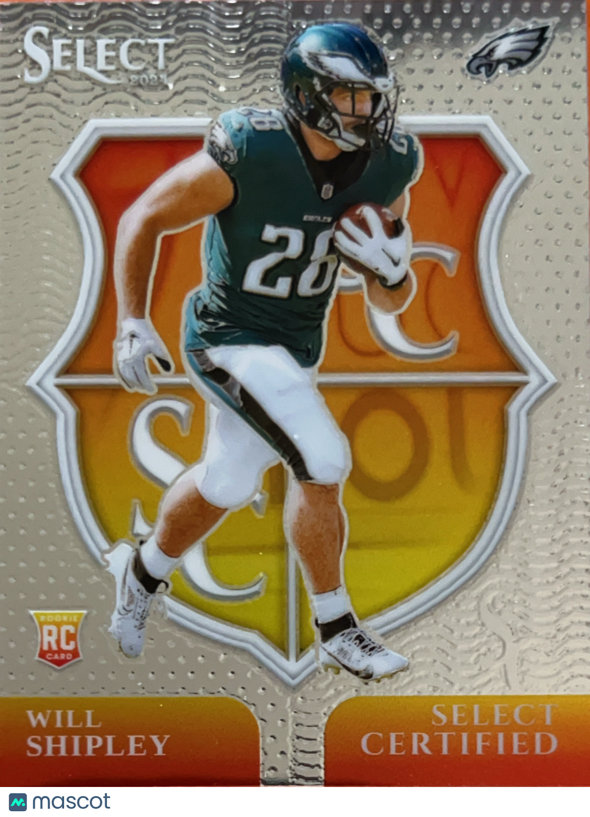 2025 Panini Select Football Select Certified Will Shipley #20 RC