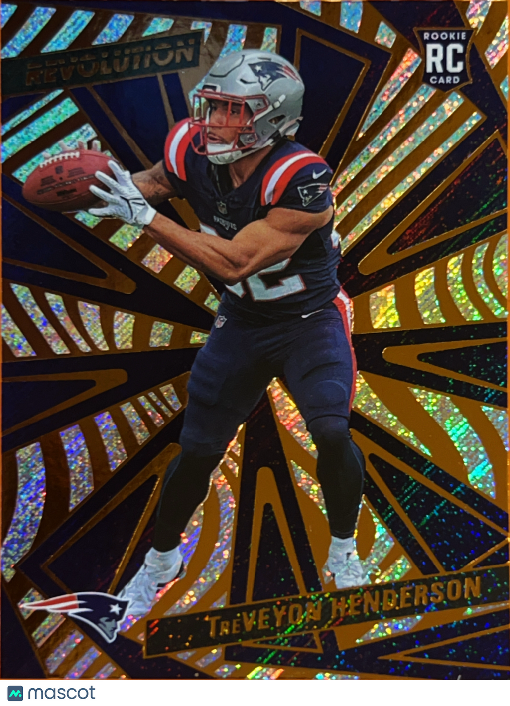 2025 Panini Revolution Football TreVeyon Henderson #244 Sunburst RC