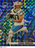2025 Panini Mosaic Chuba Hubbard #193 Reactive Blue Prizm
