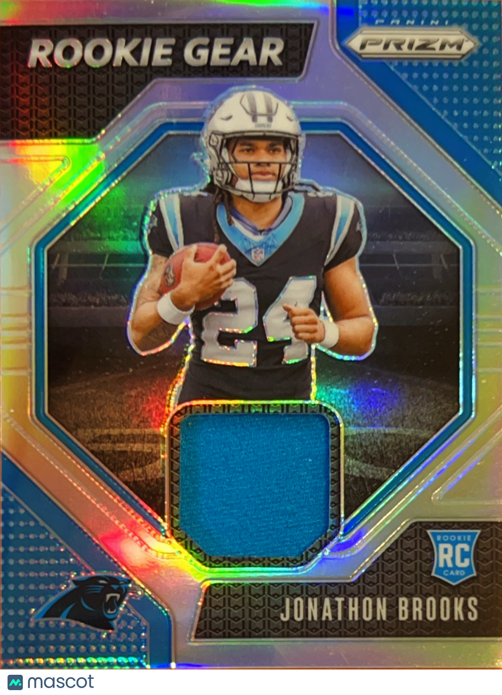 2024 Panini Prizm Rookie Gear Jonathon Brooks #RG-JBS Silver RC Memorabilia