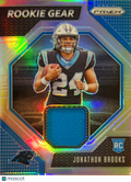 2024 Panini Prizm Rookie Gear Jonathon Brooks #RG-JBS Silver RC Memorabilia