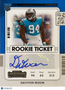 2021 Panini Contenders Football Daviyon Nixon #217 Rookie Ticket Blue RC