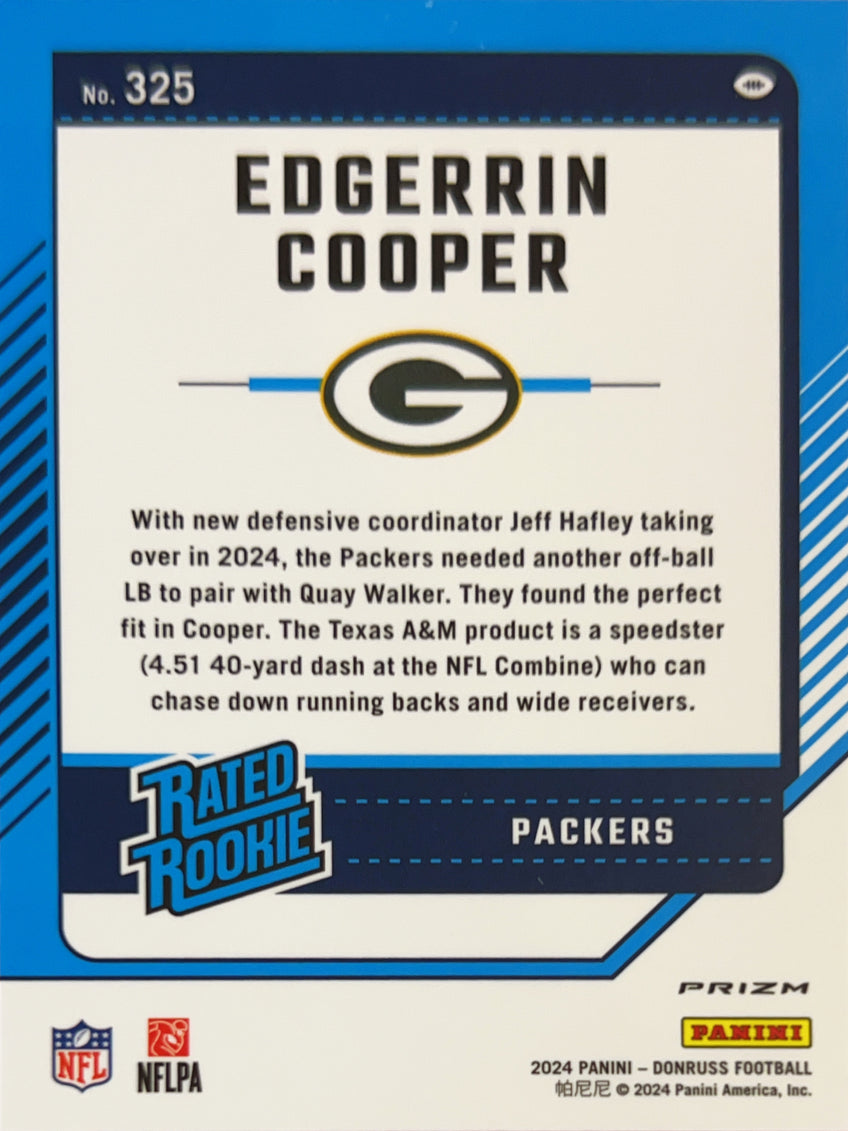 2024 Panini Donruss Optic Prizm Edgerrin Cooper #325 Red Pandora