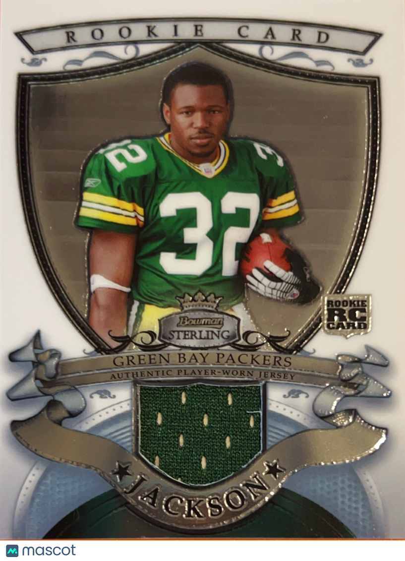 2007 Bowman Sterling Brandon Jackson #BSRR-BJ RC Authentic Player-Worn Jersey