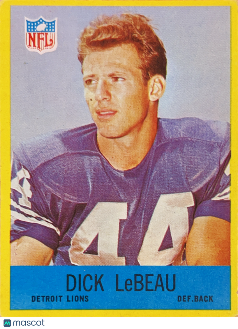 1967 Philadelphia Dick LeBeau #66