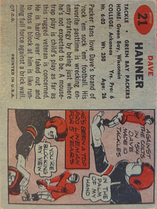 1957 Topps Dave Hanner #21