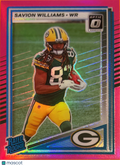 2025 Panini Donruss Optic Savion Williams #318 Pink