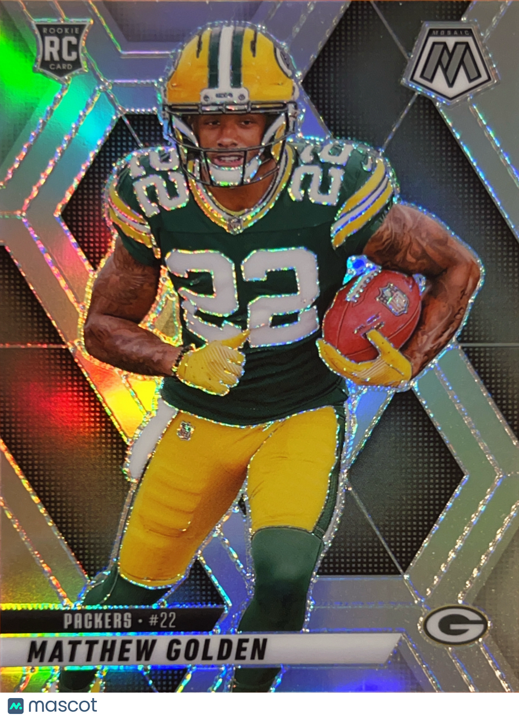 2025 Panini Mosaic Matthew Golden #323 Silver Prizm RC