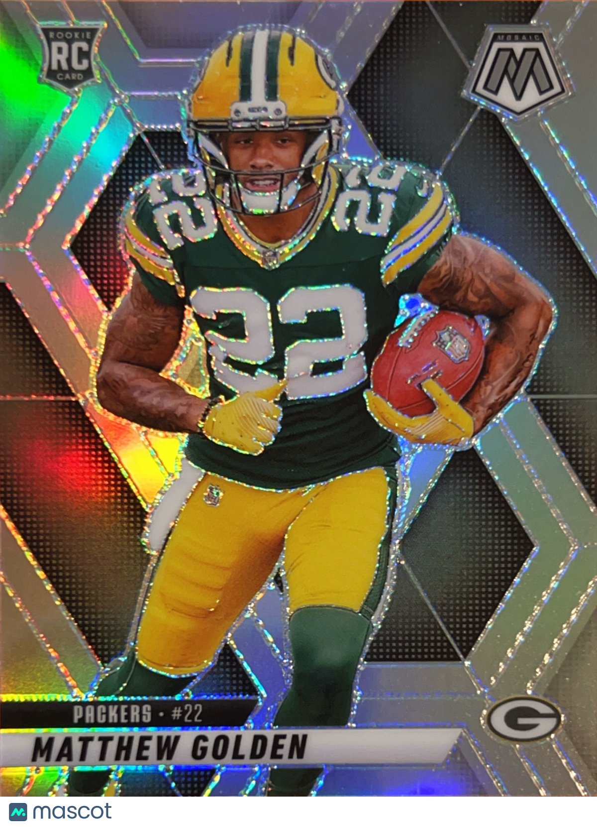 2025 Panini Mosaic Matthew Golden #323 Silver Prizm RC