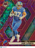 2025 Panini Mosaic Football Sam LaPorta #63 Purple Scope
