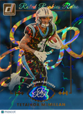 2025 Panini Donruss Rated Rookies Retro Tetairoa McMillan #3 Blue Prizm