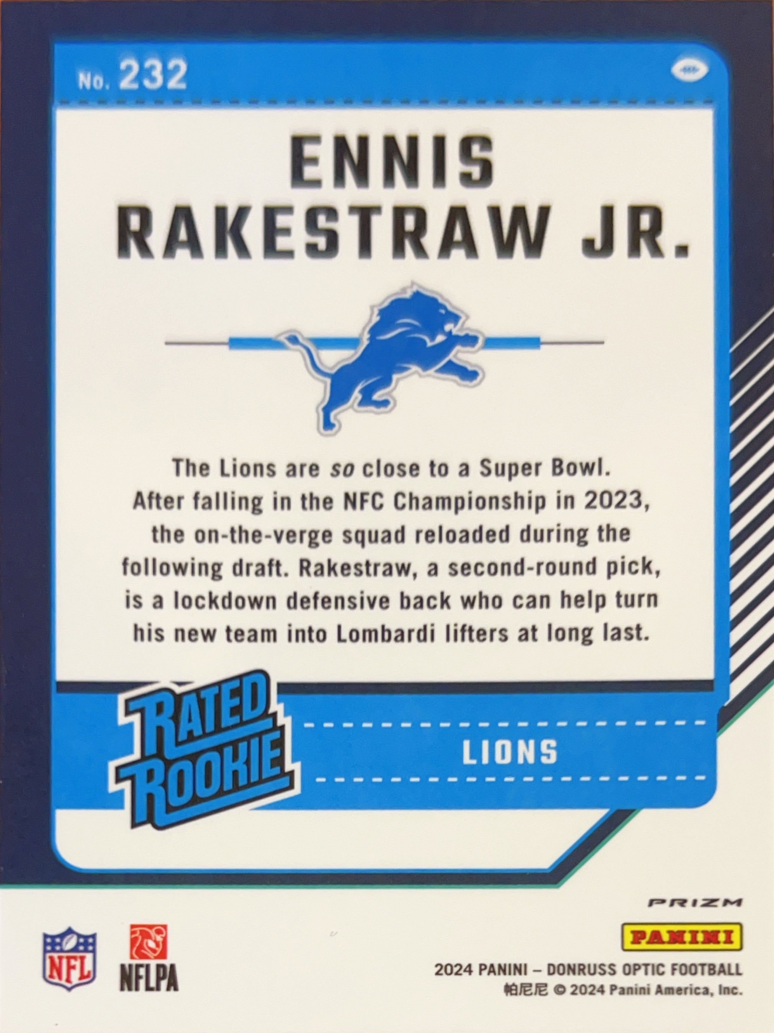 2024 Panini Donruss Optic Ennis Rakestraw Jr. #232 Blue Scope
