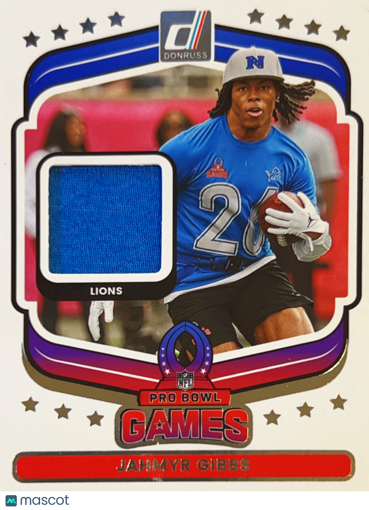 2025 Panini Donruss Pro Bowl Games Jahmyr Gibbs #PBM-JGS Memorabilia