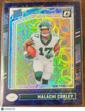 2024 Panini Donruss Optic Football Malachi Corley #270 Purple Velocity Prizm