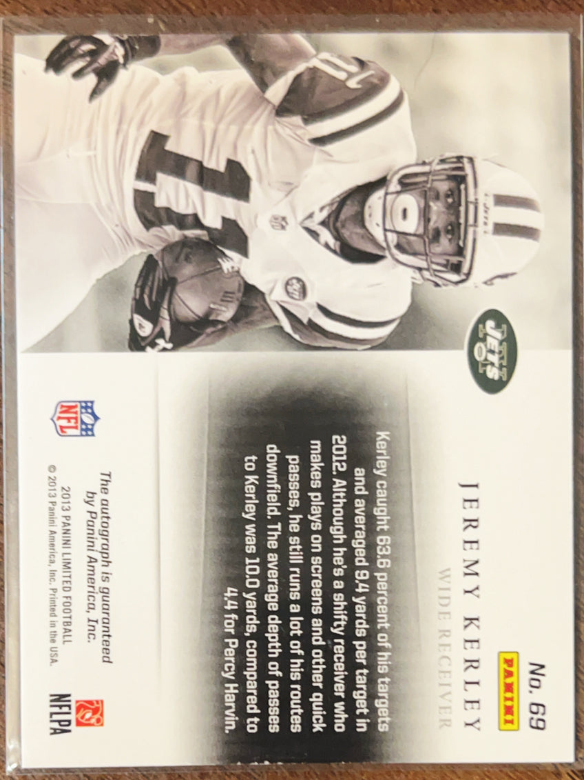 2013 Panini Limited Monikers Jeremy Kerley #69 /299