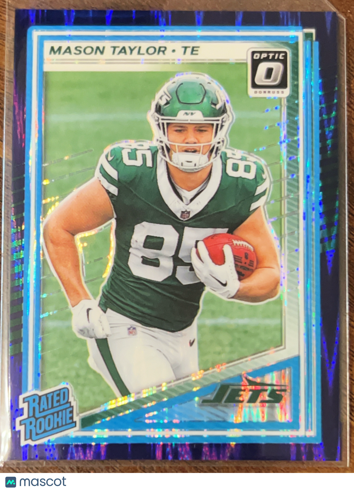 2025 Panini Donruss Optic Prizm Mason Taylor #274 Blue Velocity