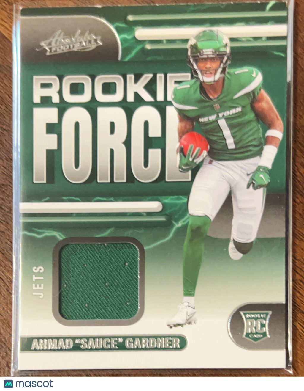 2022 Panini Absolute Football Rookie Force Ahmad "Sauce" Gardner #RF-23 RC