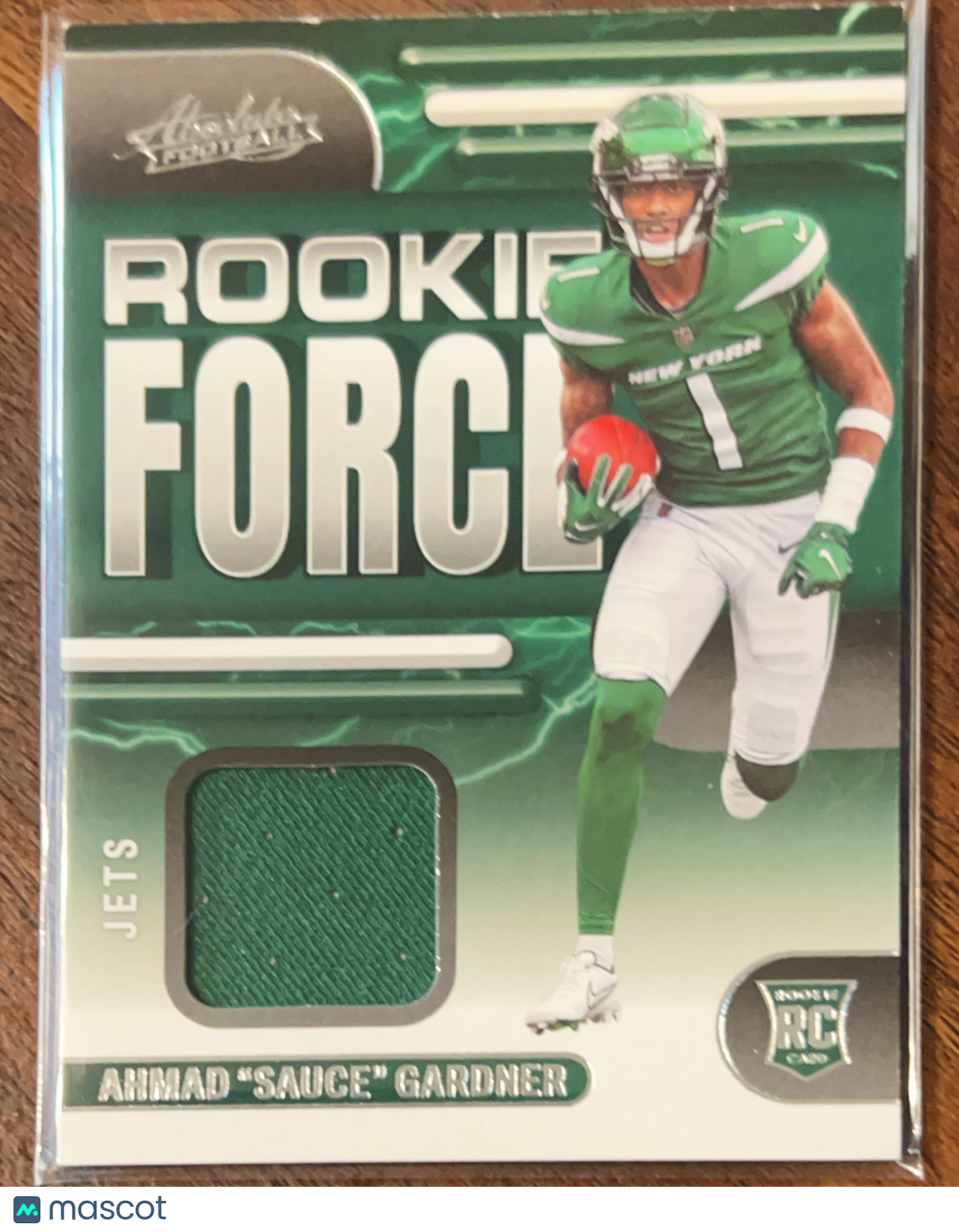 2022 Panini Absolute Football Rookie Force Ahmad "Sauce" Gardner #RF-23 RC