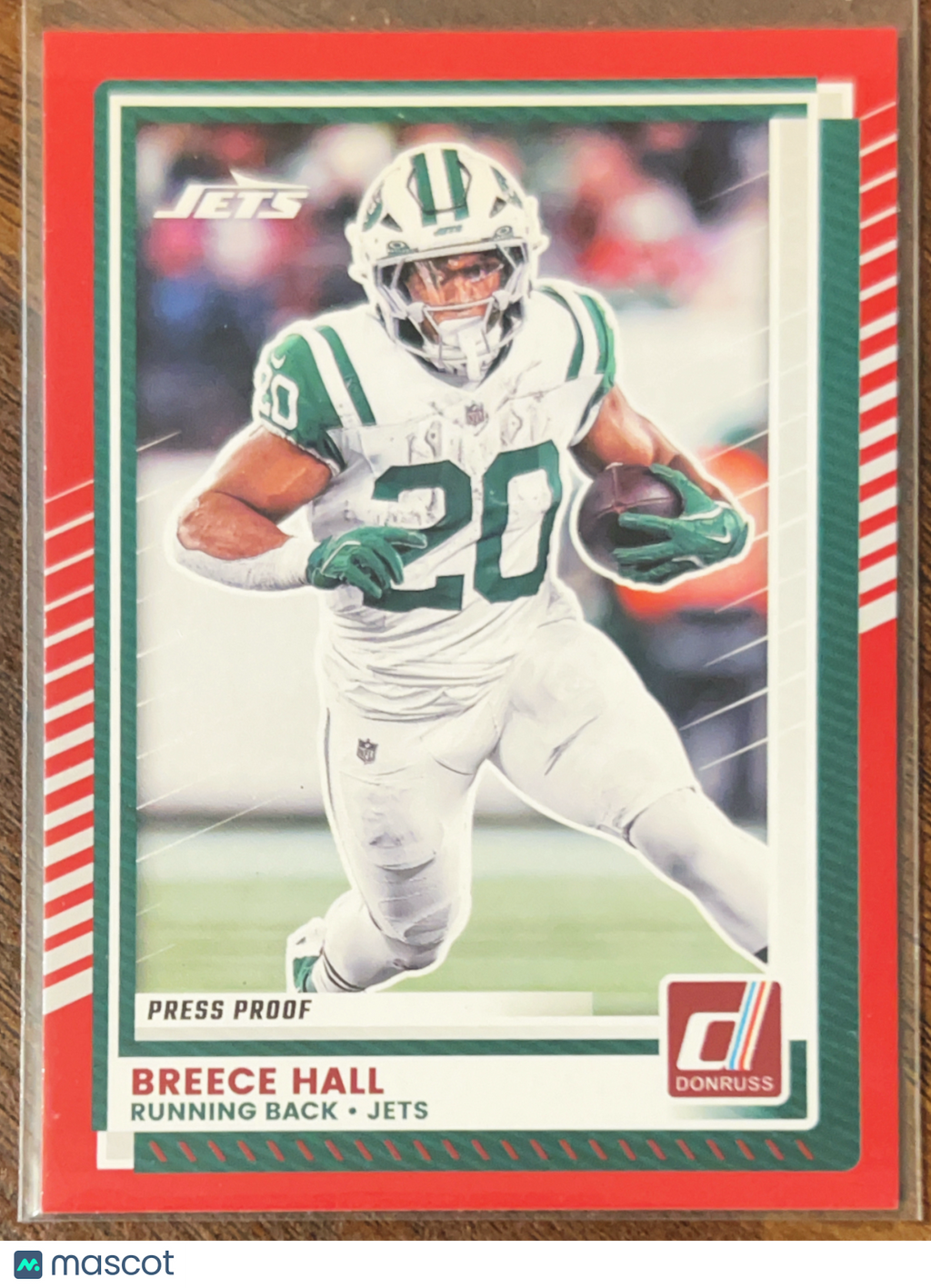 2025 Panini Donruss Breece Hall #292 Red Press Proof