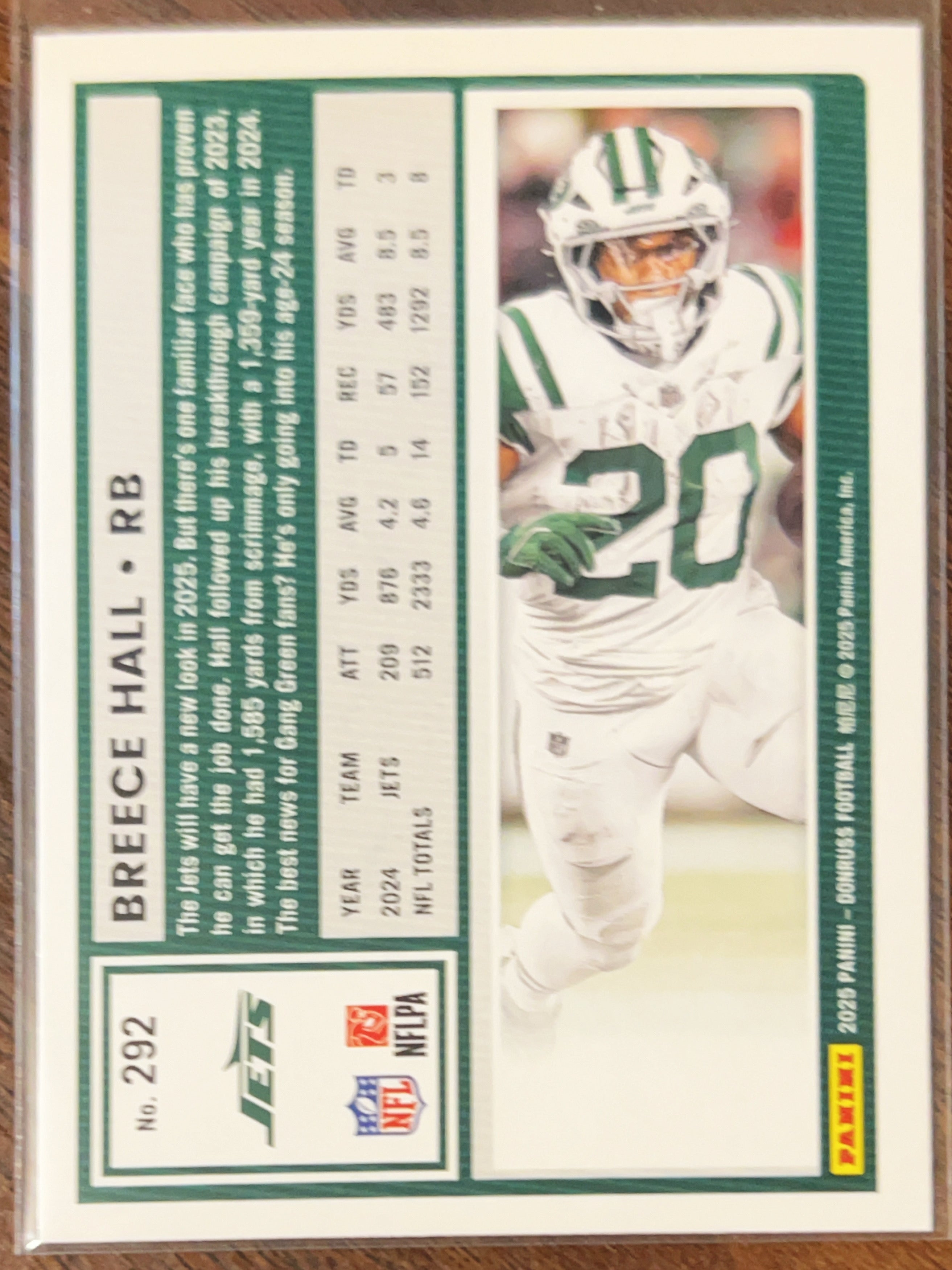 2025 Panini Donruss Breece Hall #292 Red Press Proof