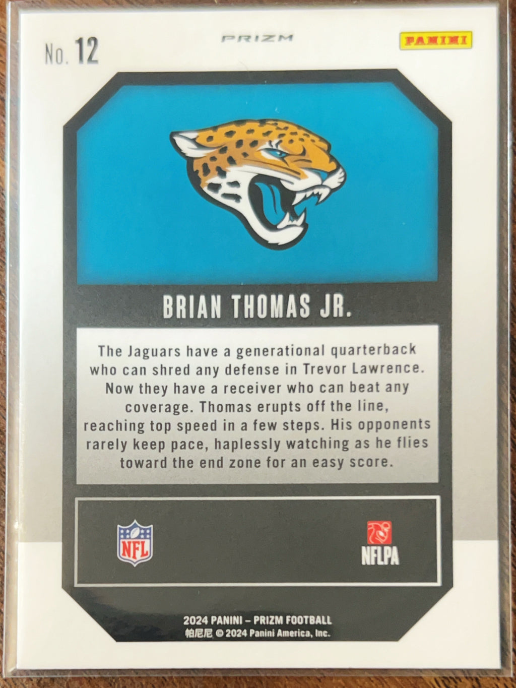 2024 Panini Prizm Emergent Brian Thomas Jr. #12 Green RC