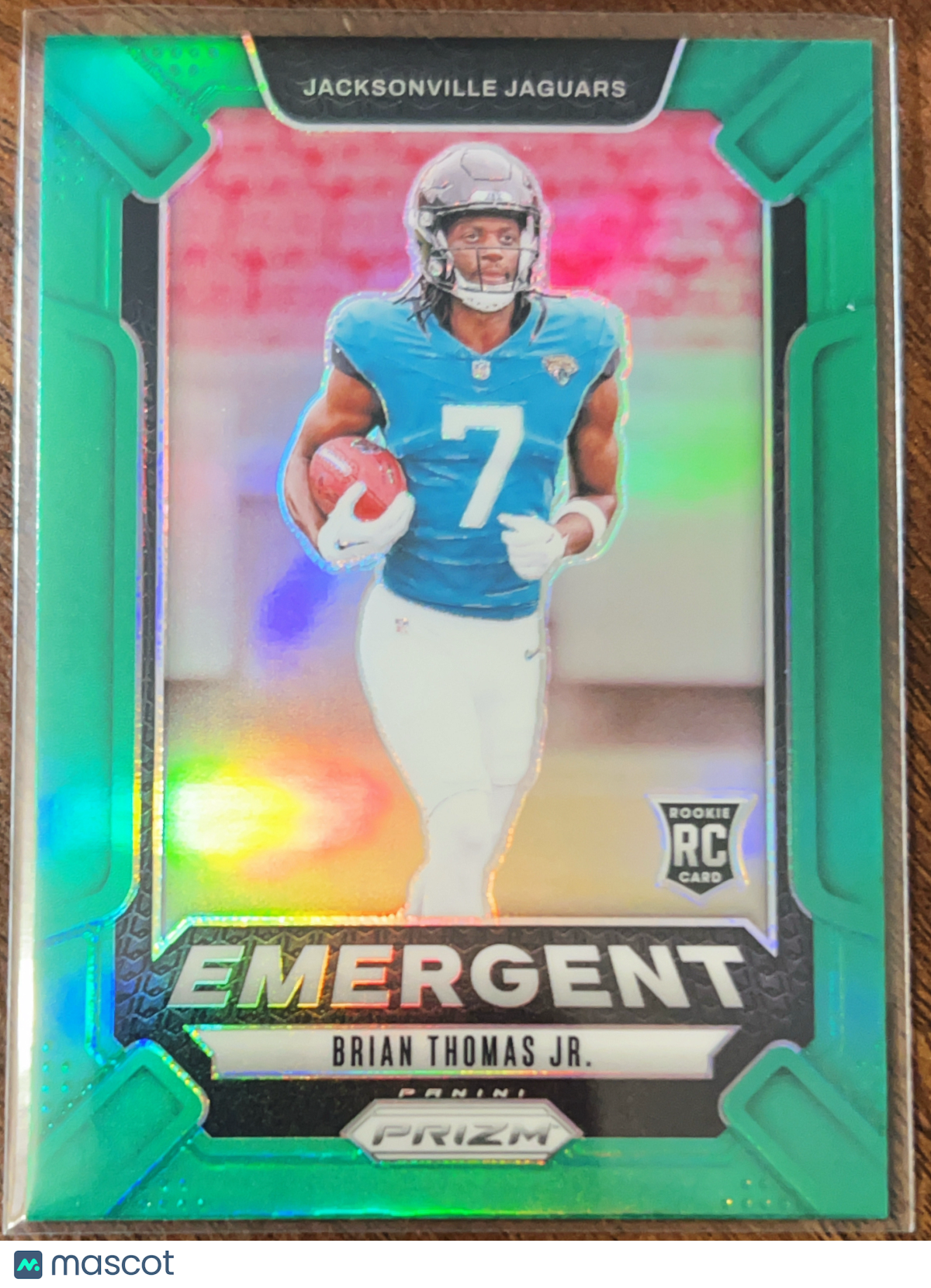 2024 Panini Prizm Emergent Brian Thomas Jr. #12 Green RC