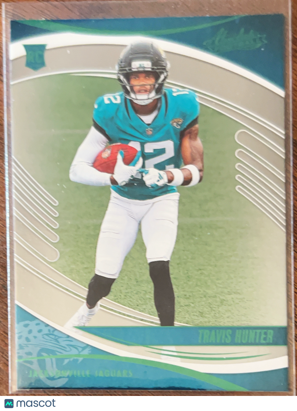 2025 Panini Absolute Football Travis Hunter #186 Green Color Match RC
