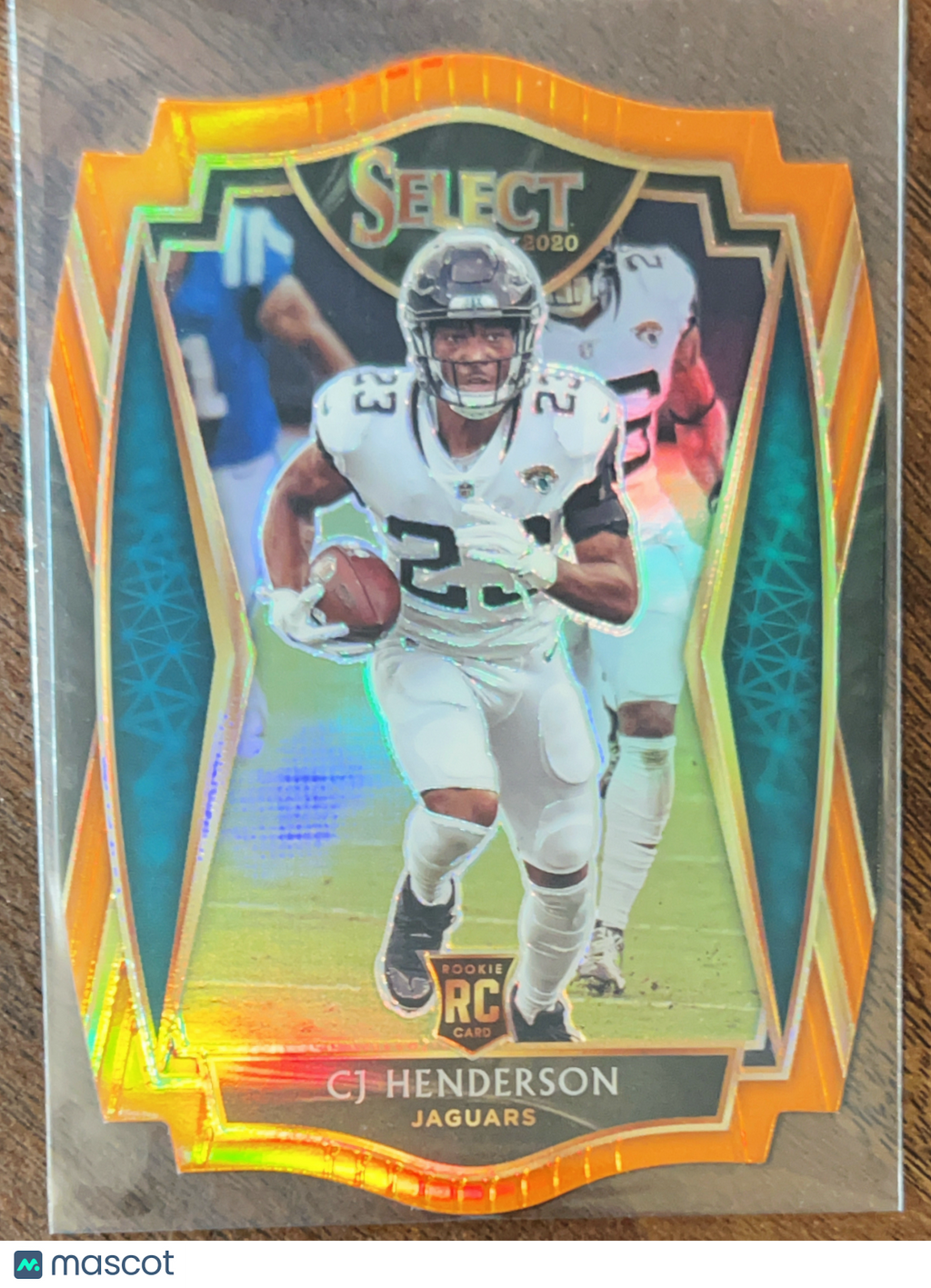 2021 Panini Select Premier Level CJ Henderson #189 Orange Prizm Die-Cut RC