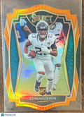 2021 Panini Select Premier Level CJ Henderson #189 Orange Prizm Die-Cut RC