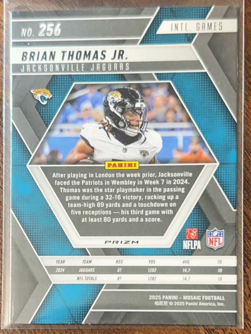 2025 Panini Mosaic Football Brian Thomas Jr. #256 Silver Prizm