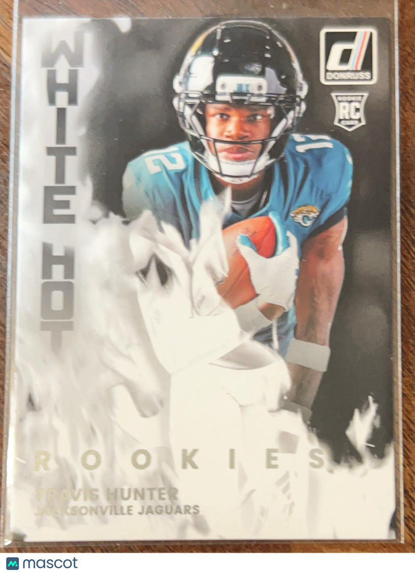 2025 Panini Donruss White Hot Rookies Travis Hunter #WHR-TVH RC